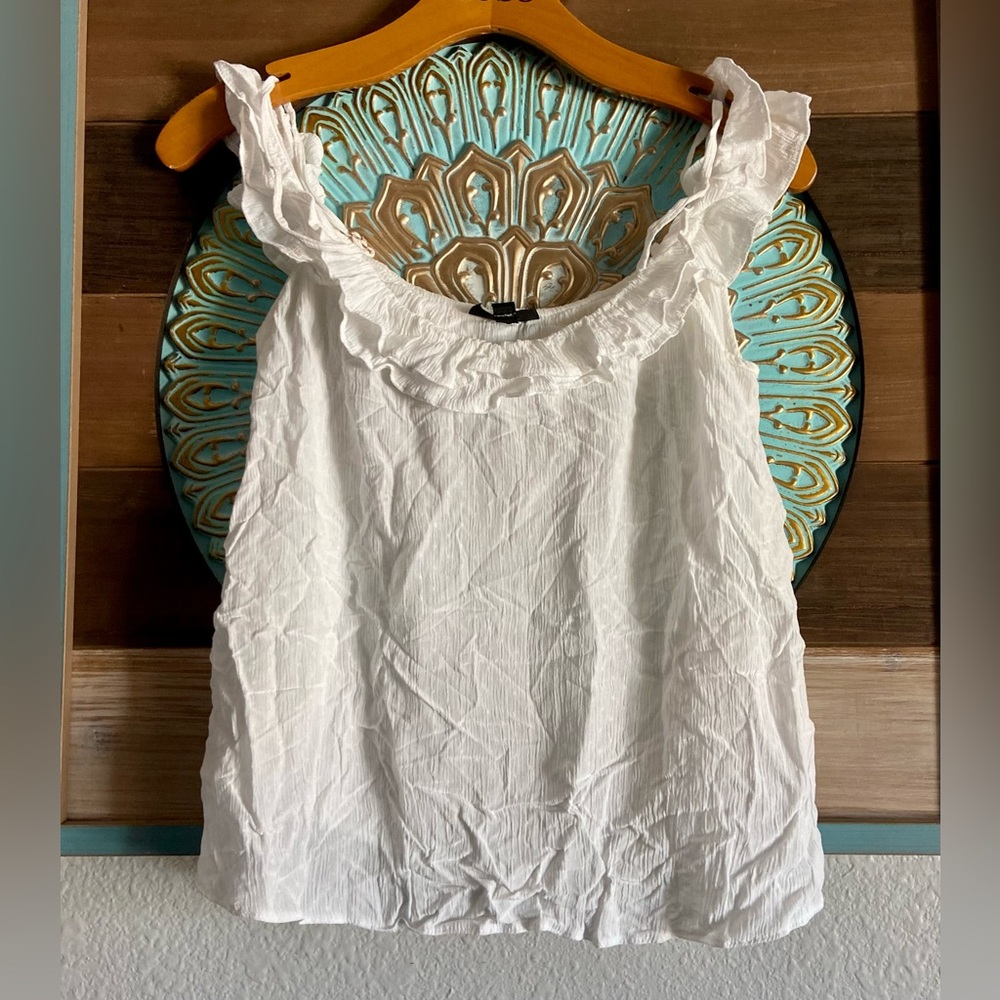 Topshop Off the Shoulder Ruffle top